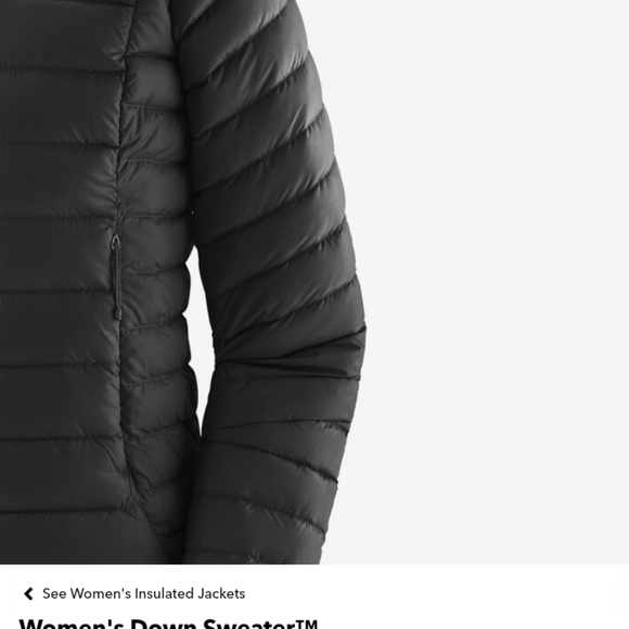 Patagonia Womens Black Down Jacket NWOT size M - Picture 3 of 4